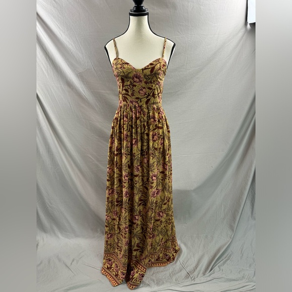 Boho Floral Print Cami Dress Yellow - Picture 6 of 8